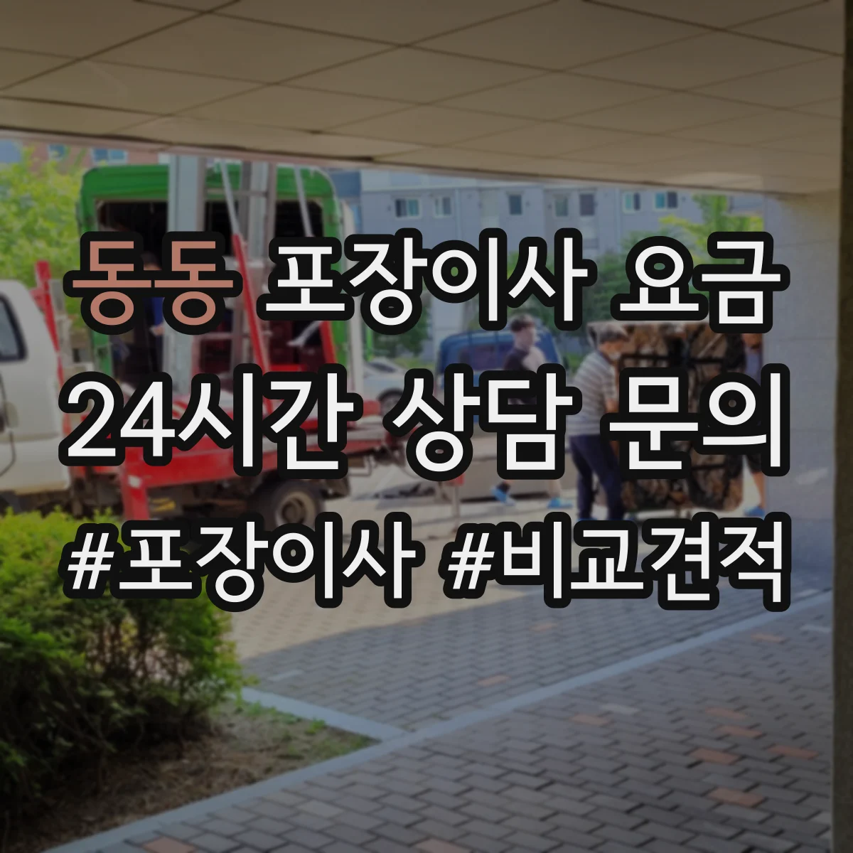 동동 포장이사 요금