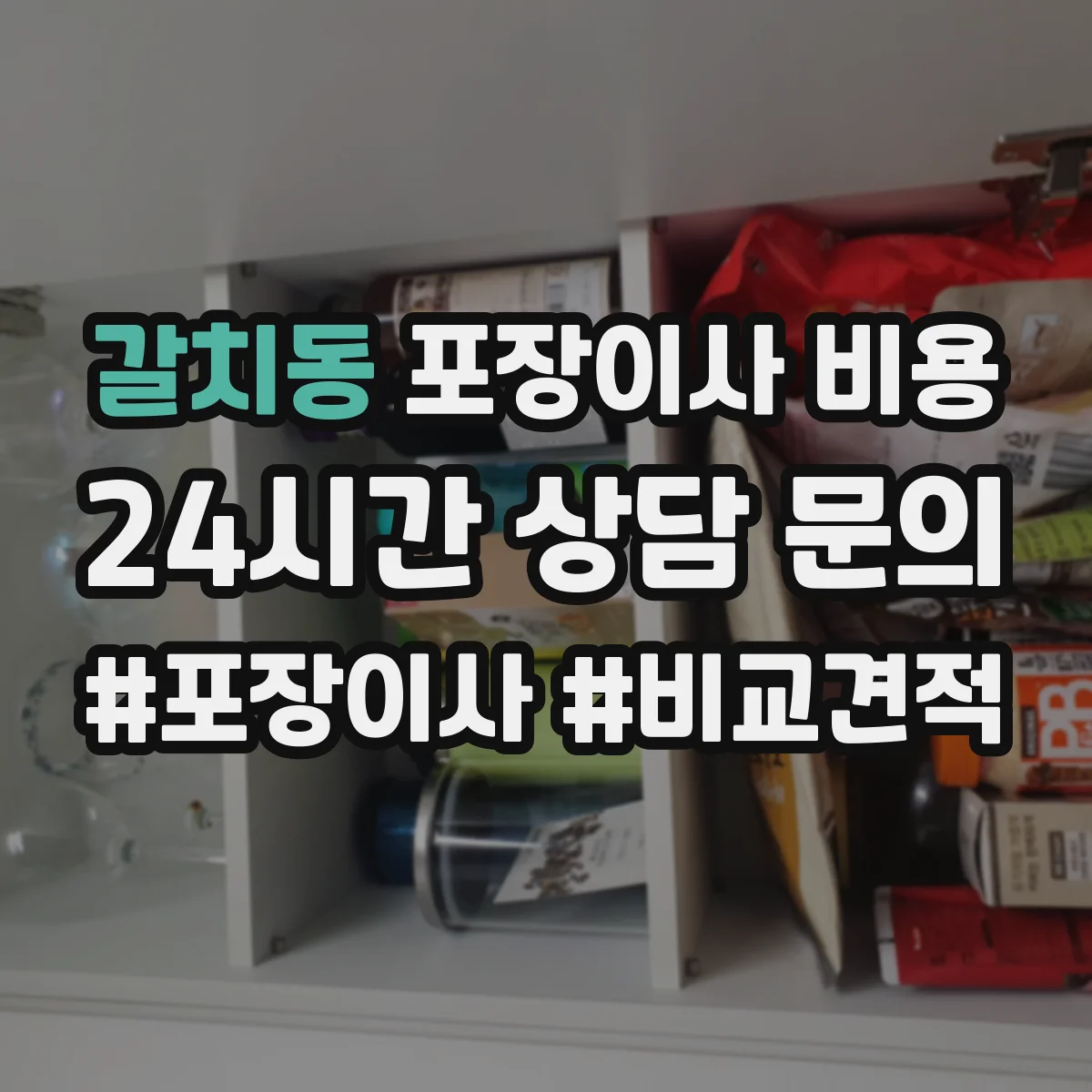 갈치동 포장이사 비용