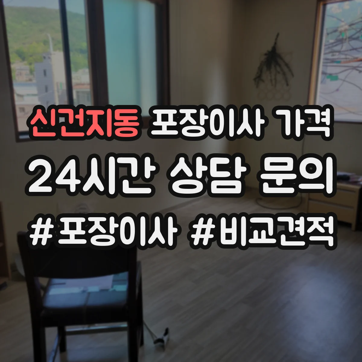 신건지동 포장이사 가격