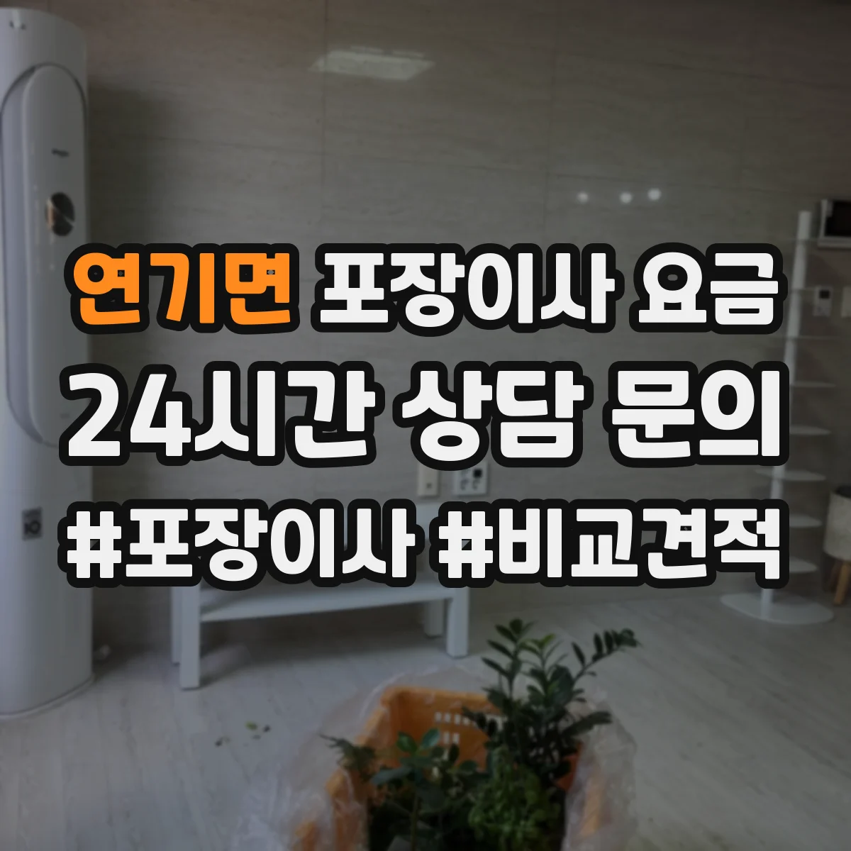 연기면 포장이사 요금