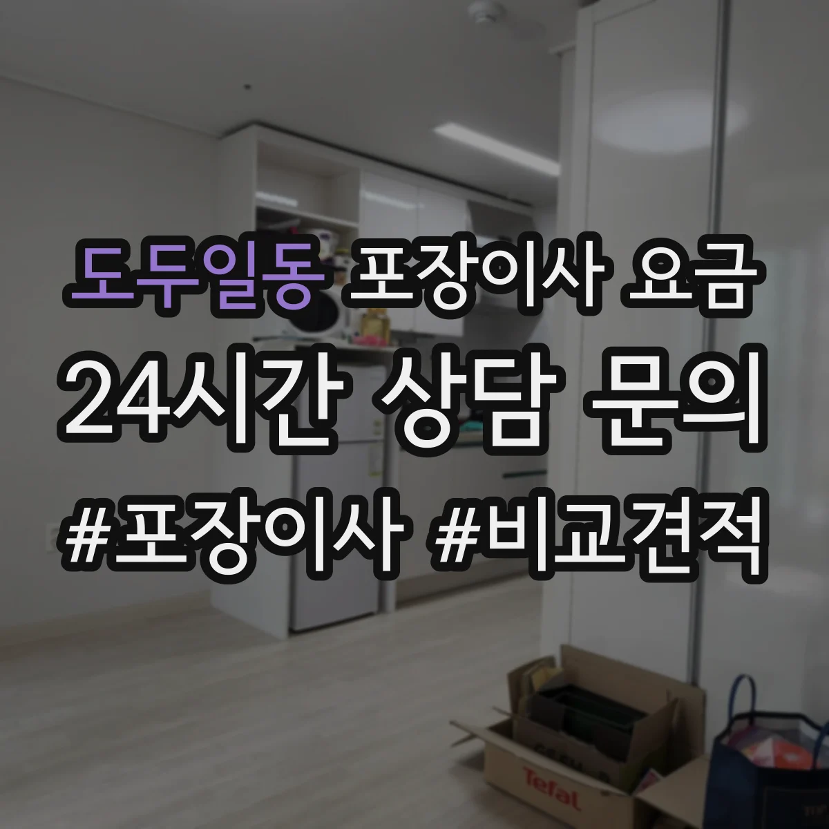 도두일동 포장이사 요금