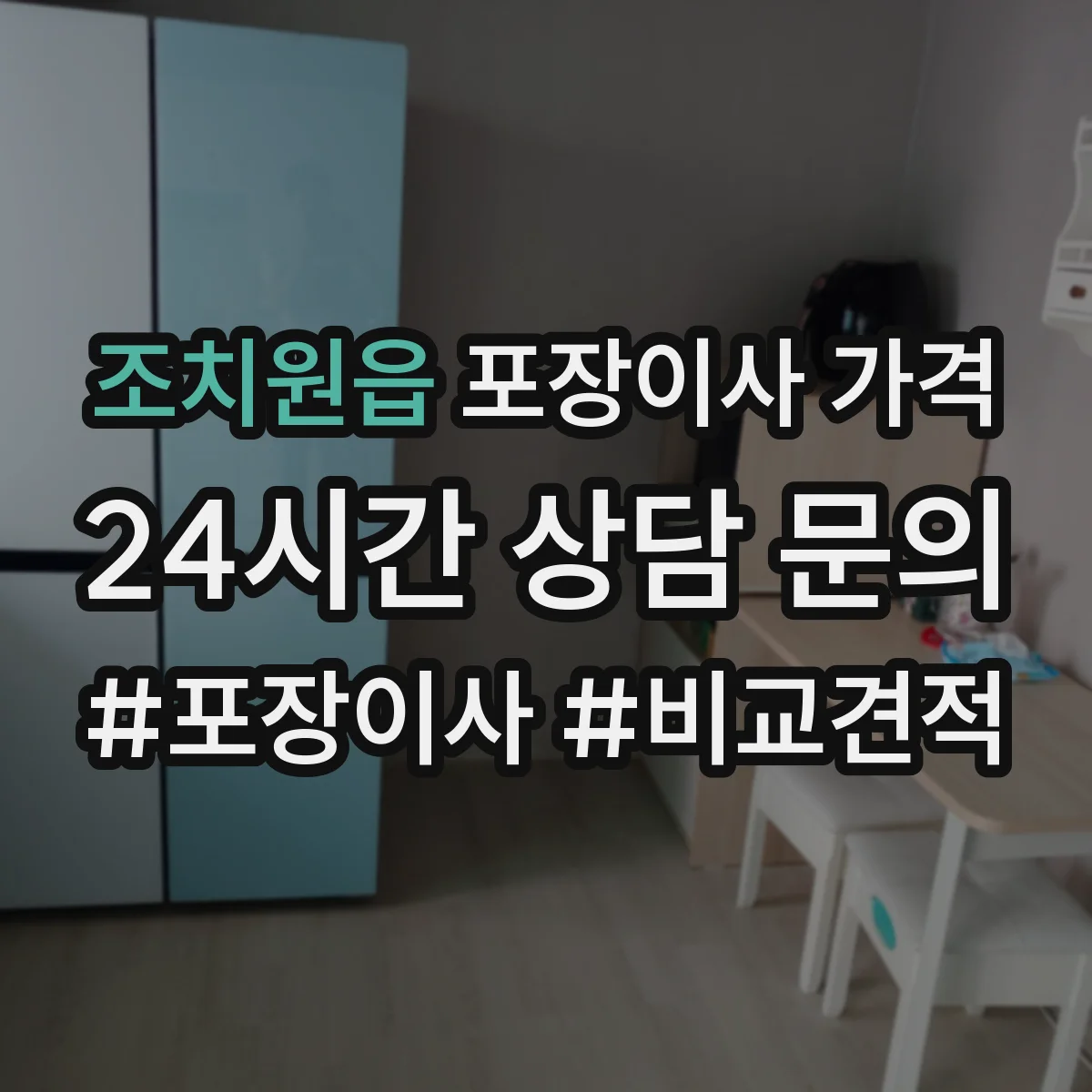 조치원읍 포장이사 가격