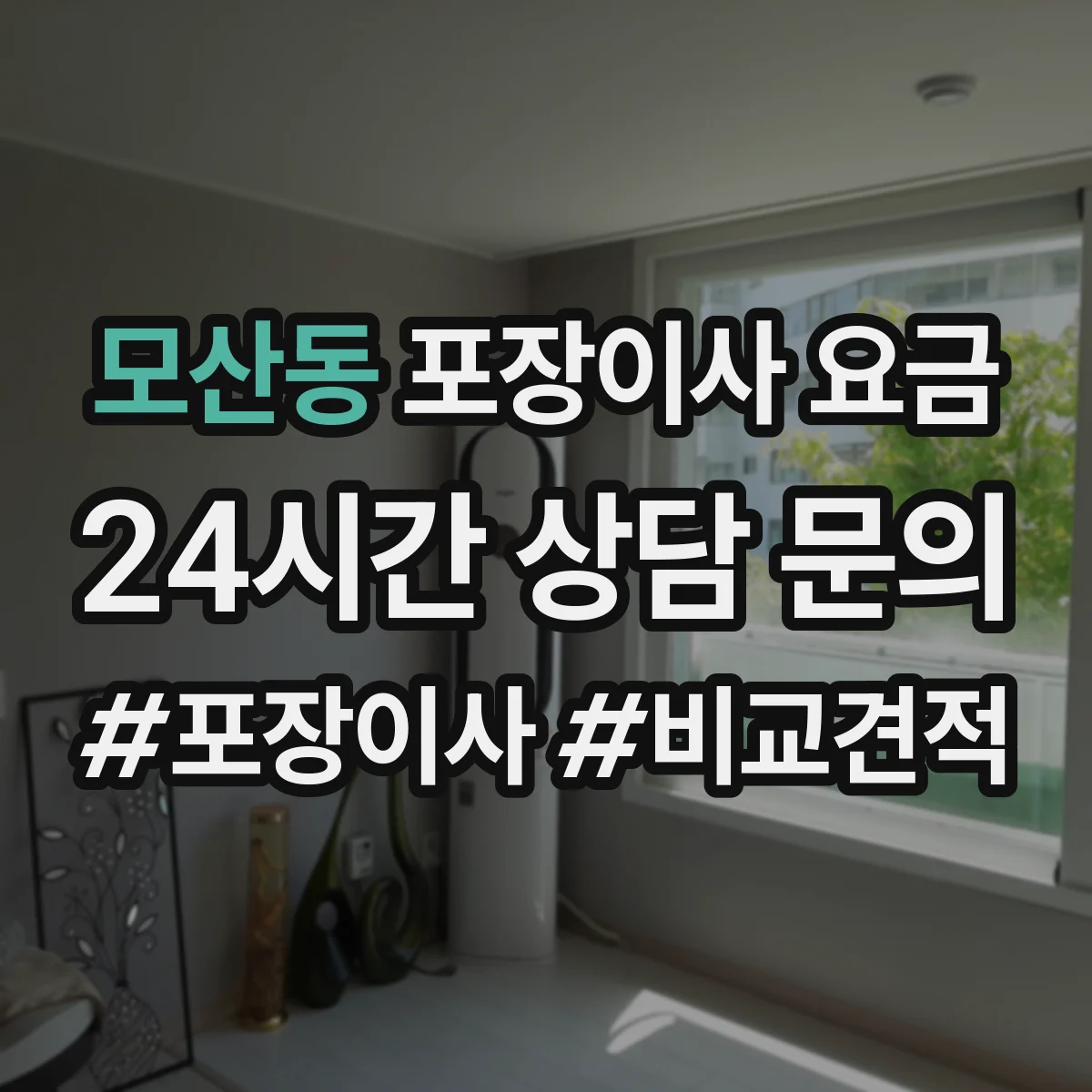 모산동 포장이사 요금