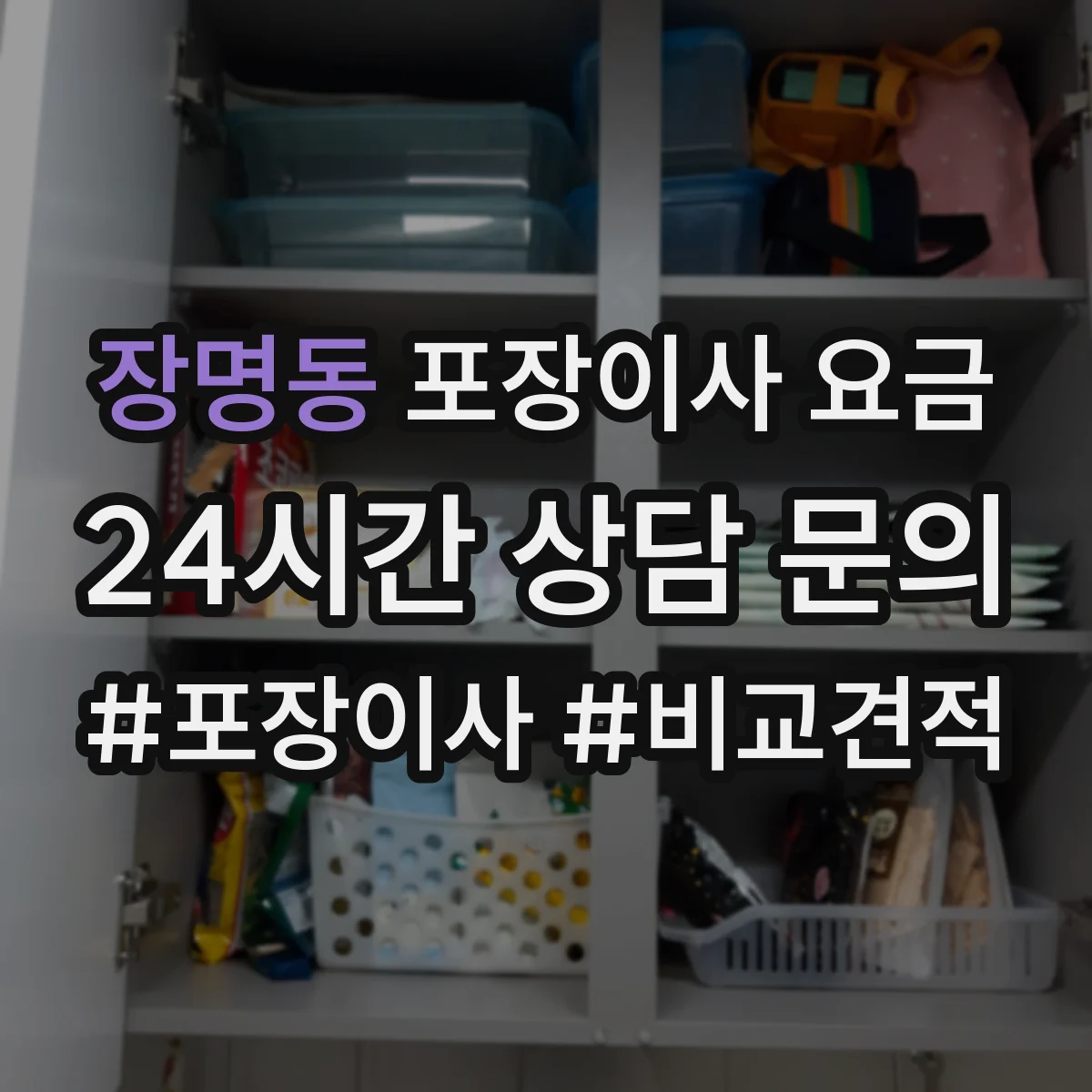 장명동 포장이사 요금