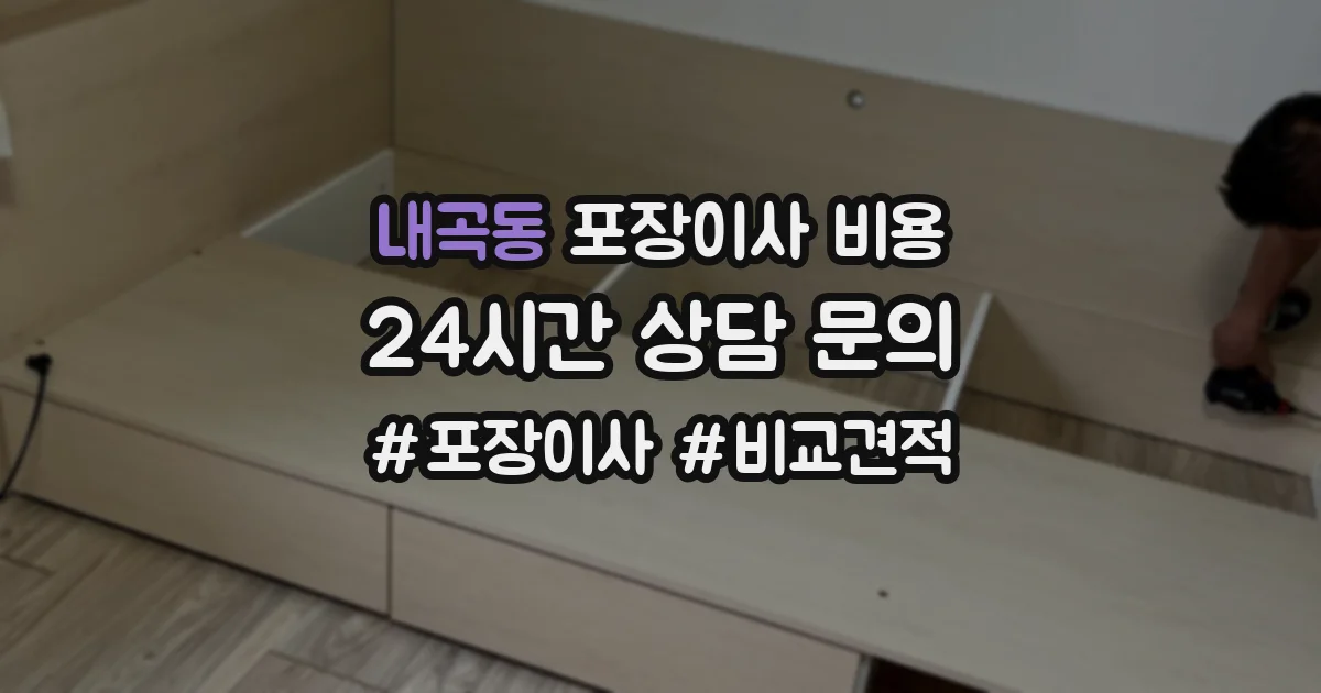 내곡동 포장이사 비용