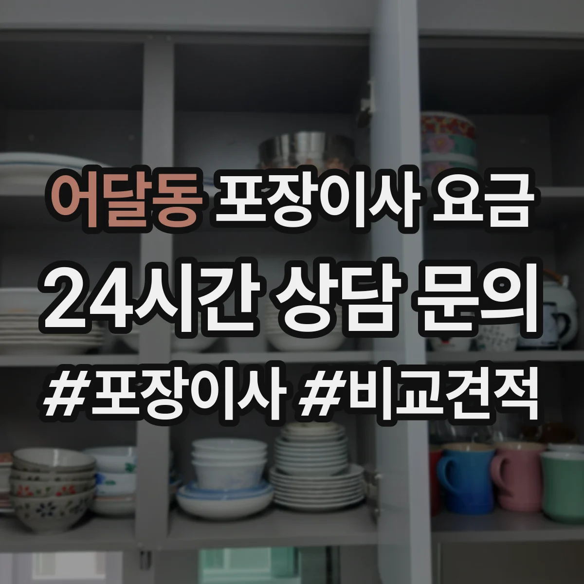어달동 포장이사 요금