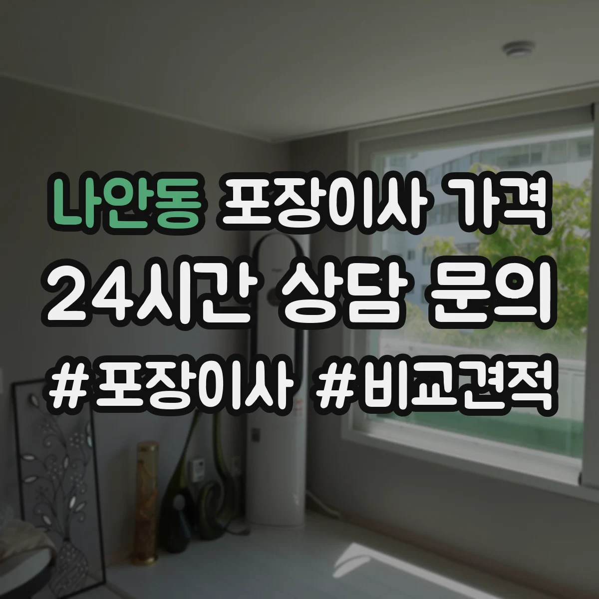 나안동 포장이사 가격