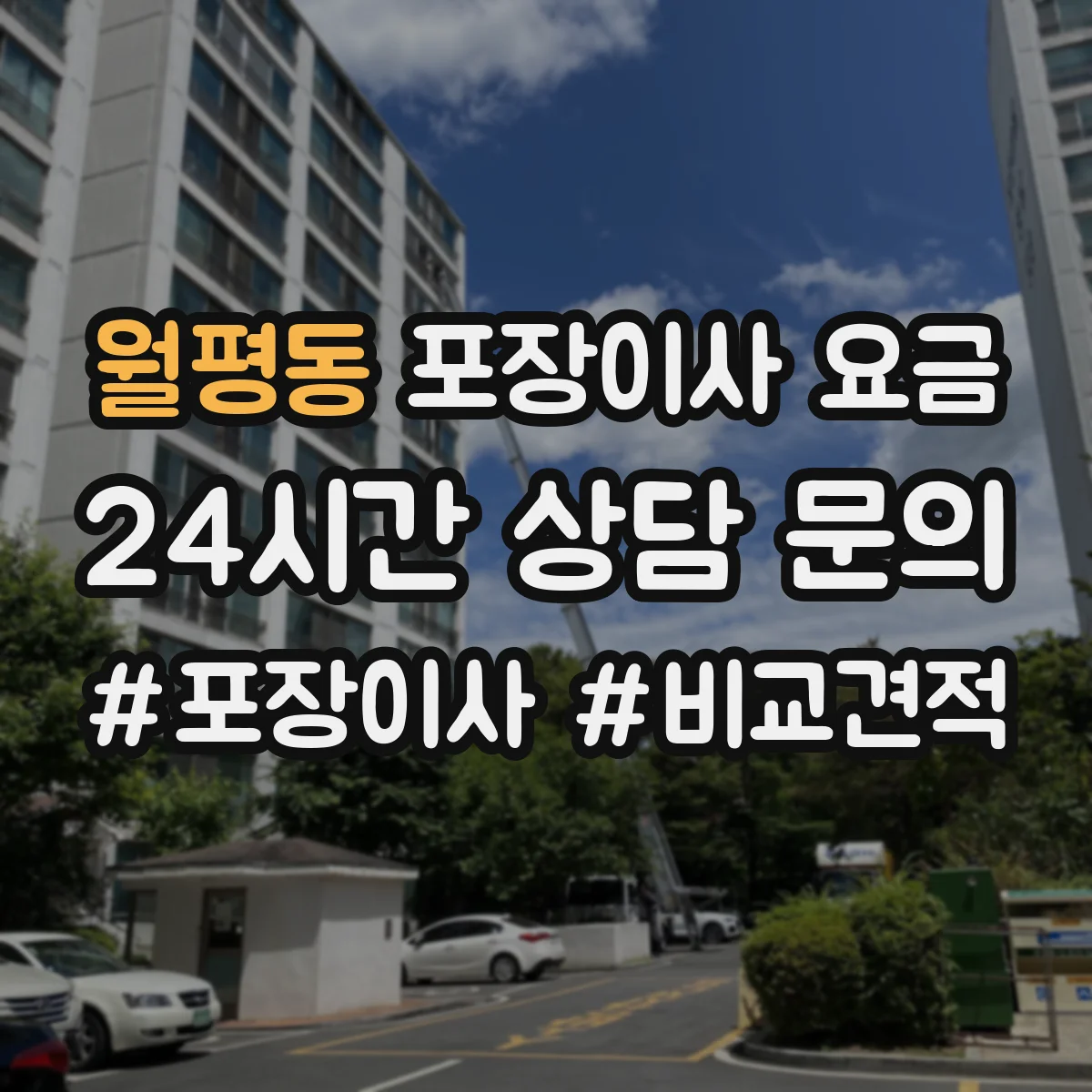 월평동 포장이사 요금