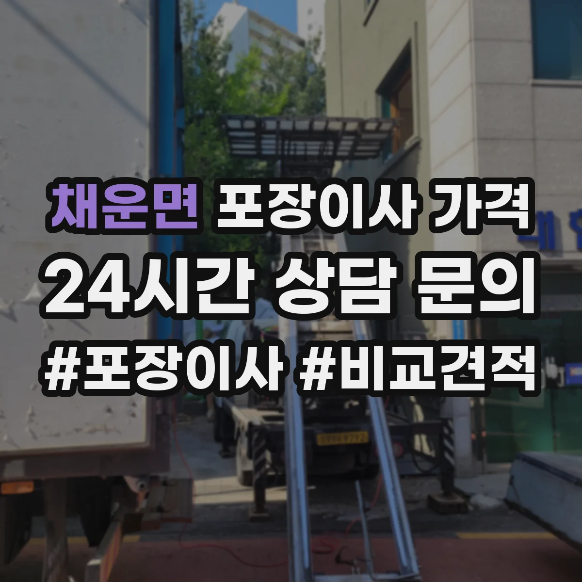 채운면 포장이사 가격