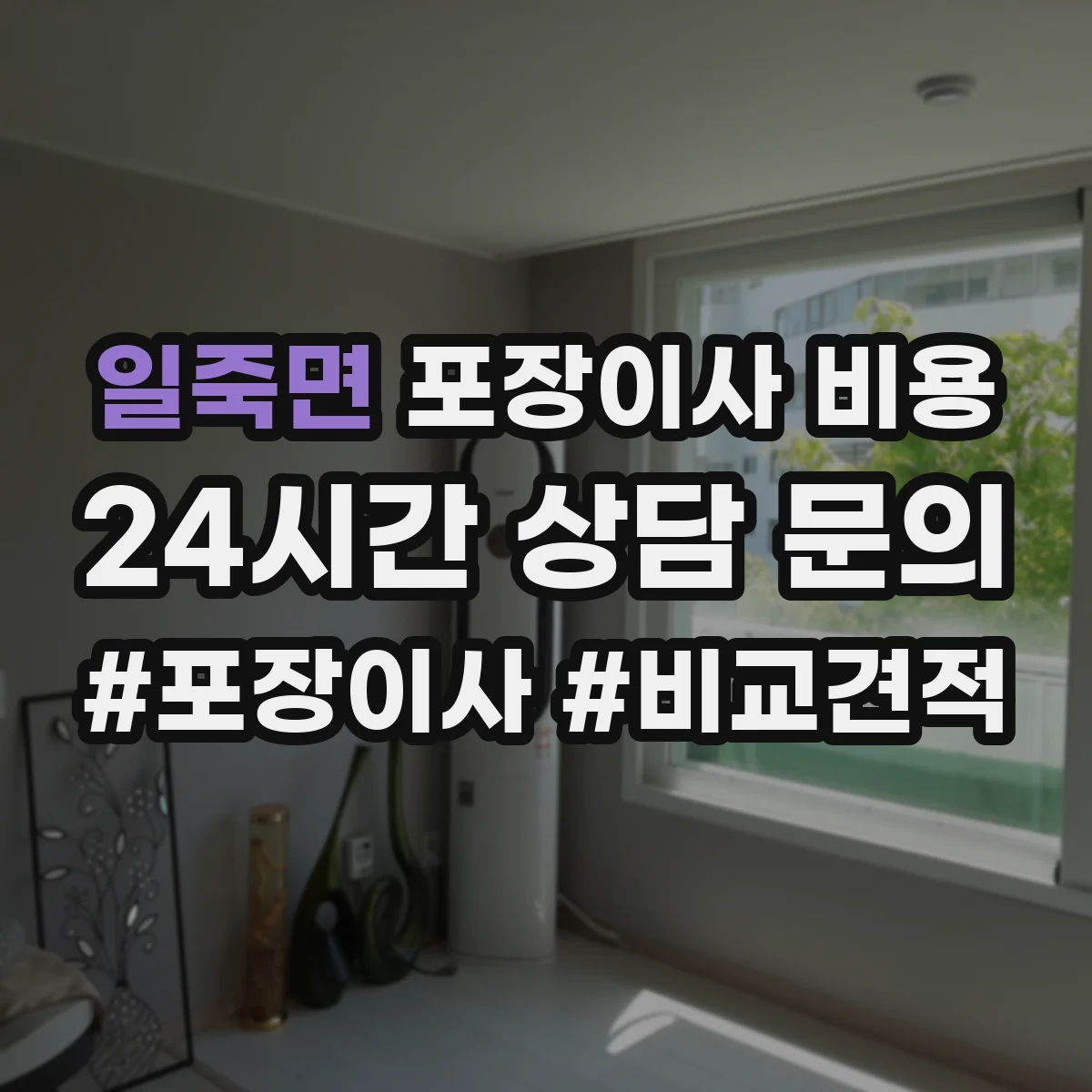 일죽면 포장이사 비용
