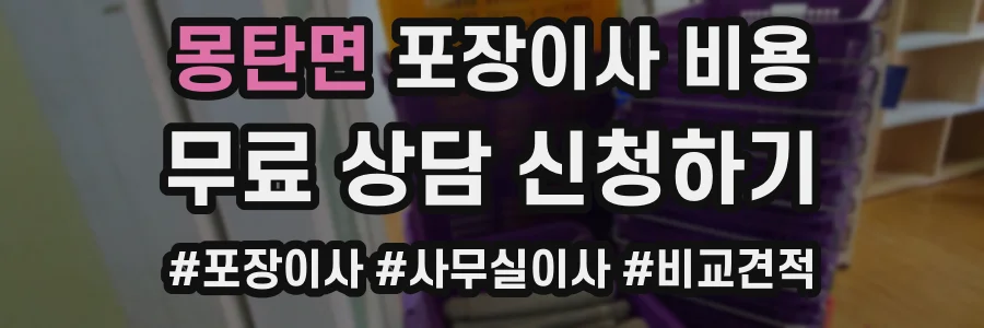 몽탄면 포장이사 비용