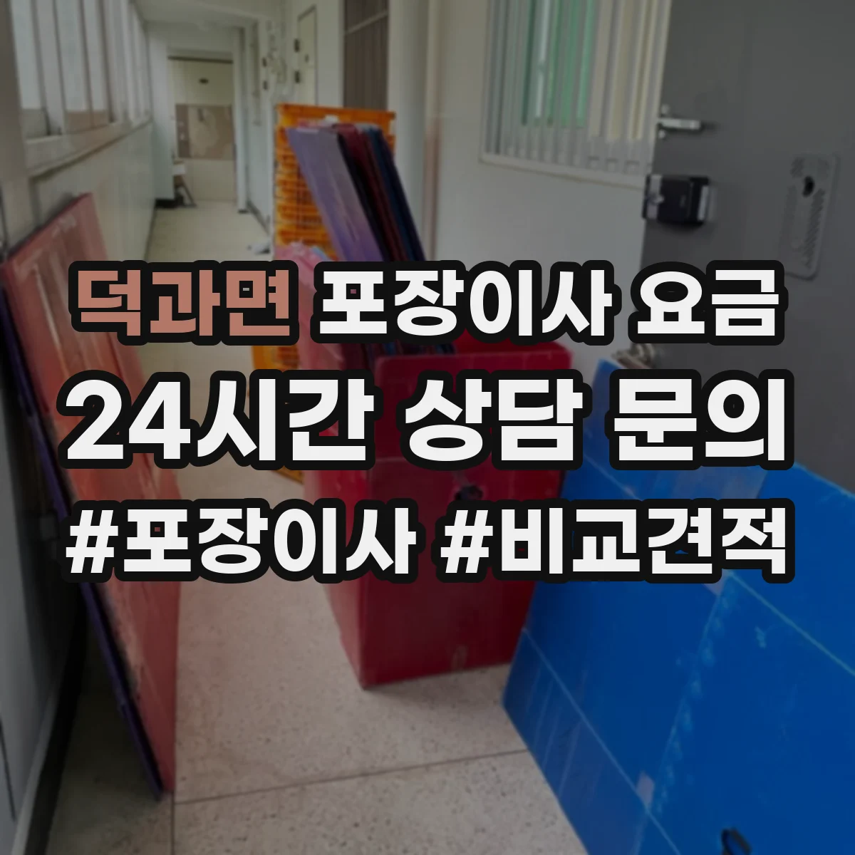 덕과면 포장이사 요금