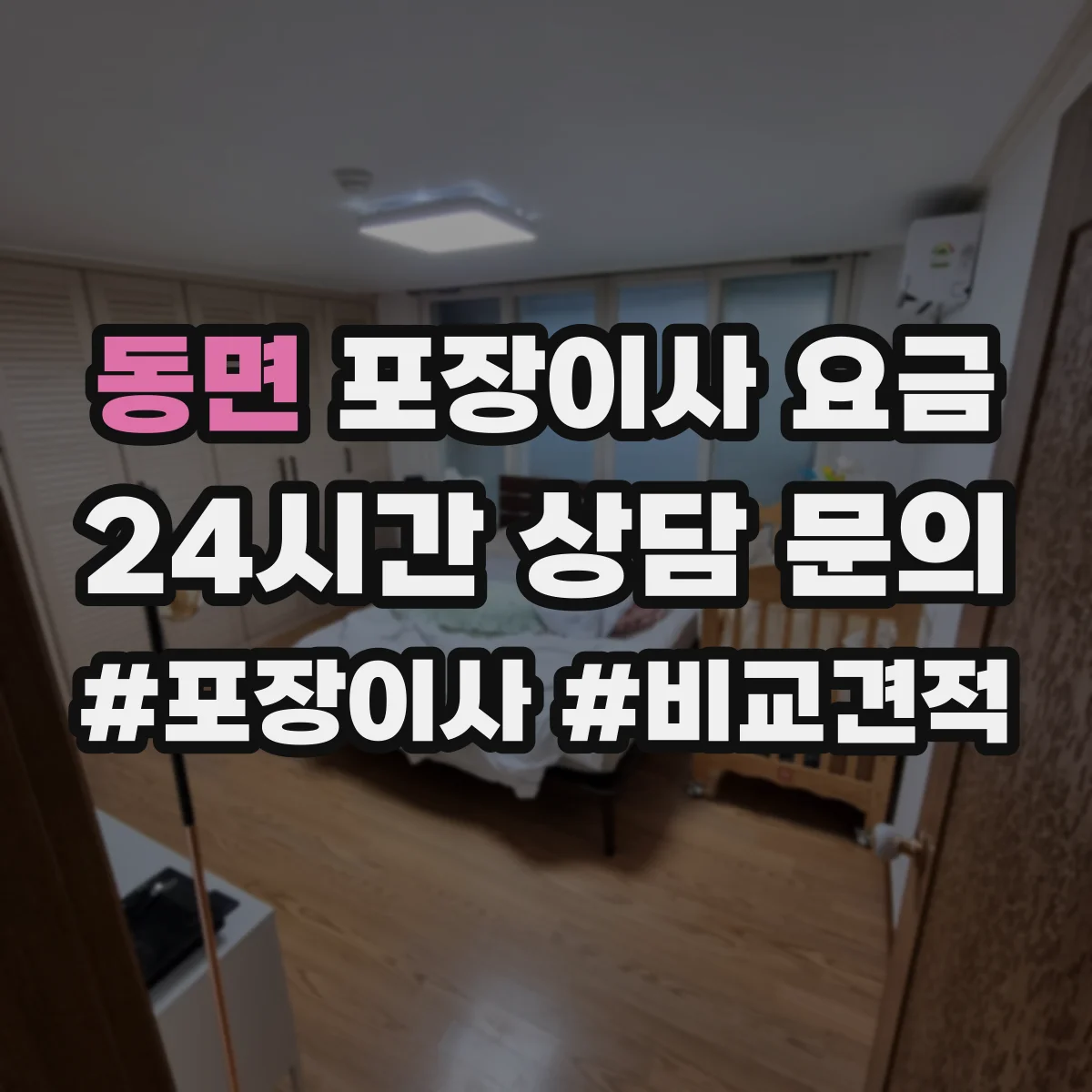 동면 포장이사 요금