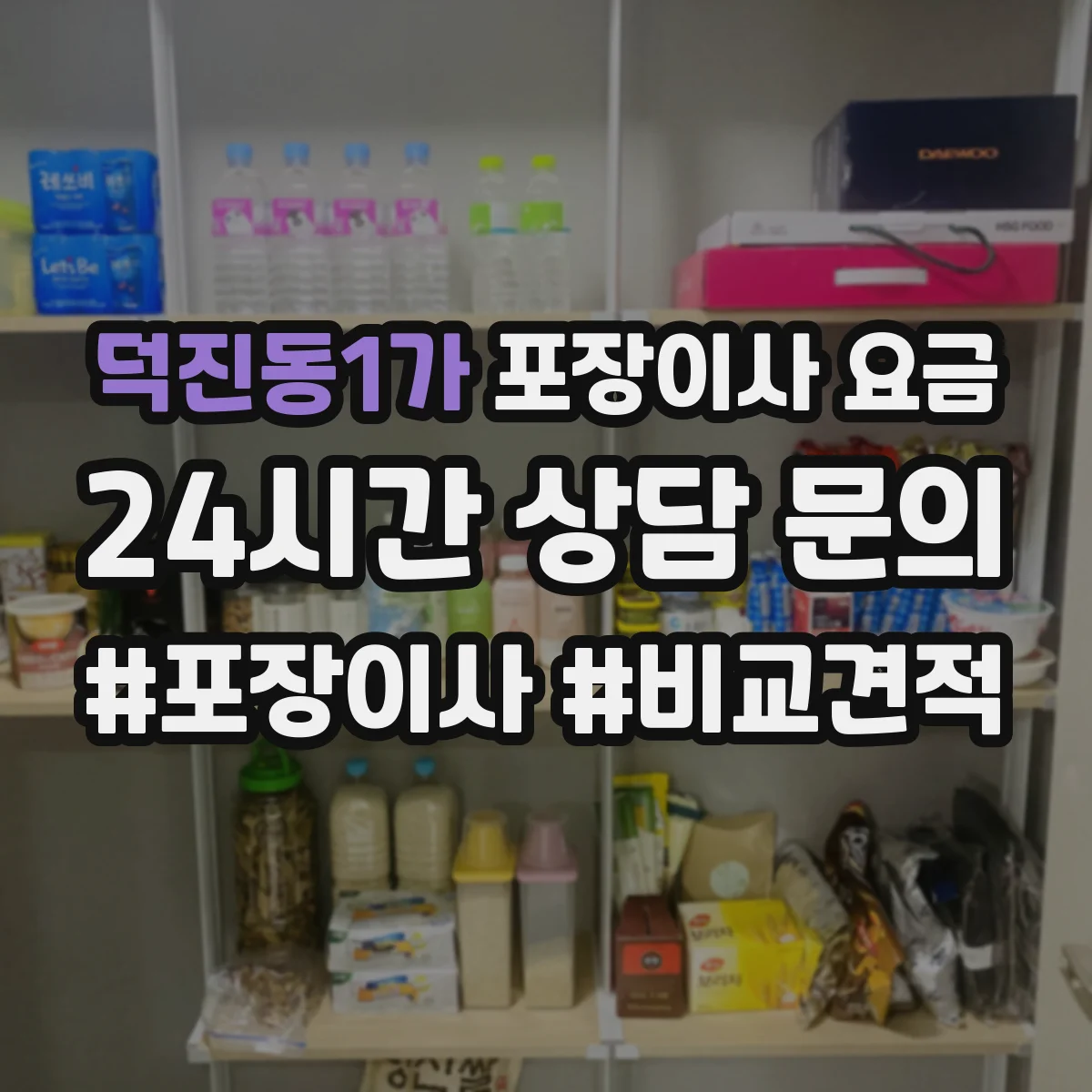 덕진동1가 포장이사 요금