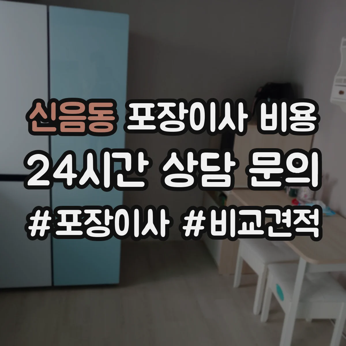 신음동 포장이사 비용