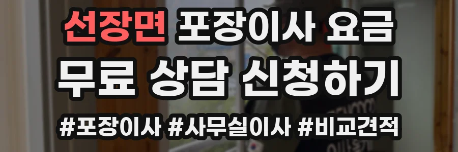 선장면 포장이사 요금