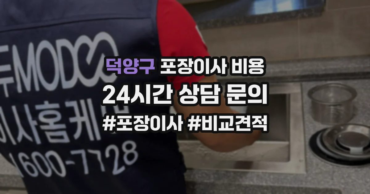 덕양구 포장이사 비용