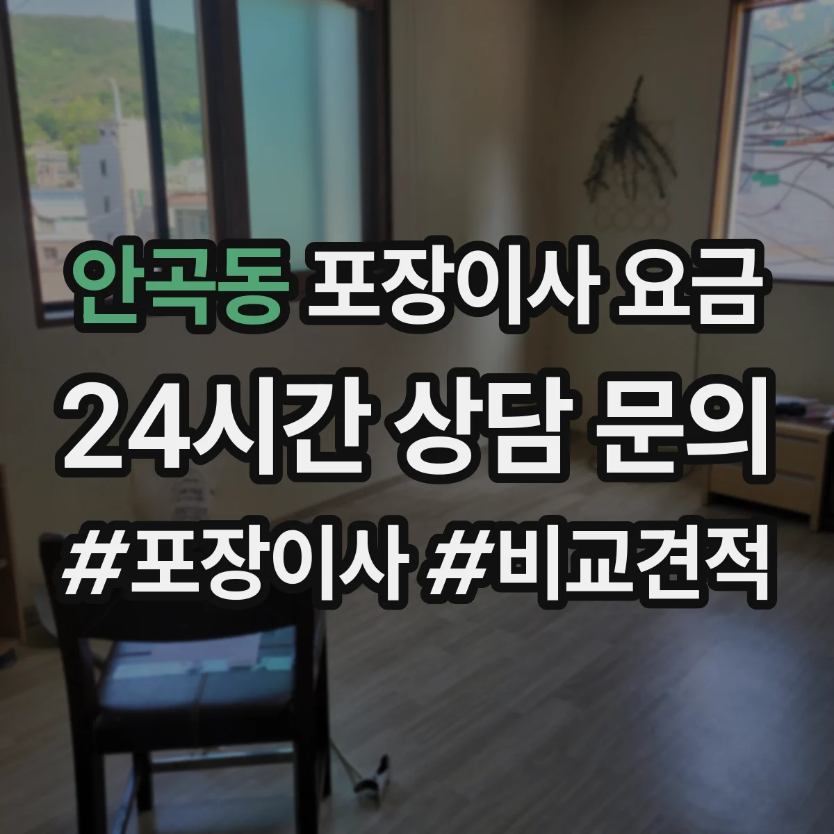 안곡동 포장이사 요금