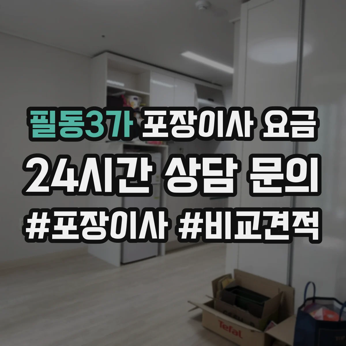 필동3가 포장이사 요금