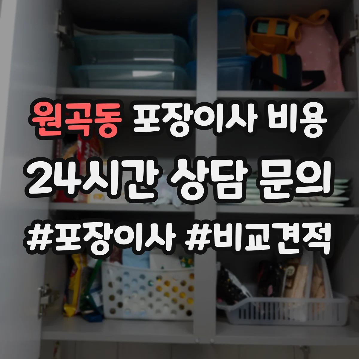원곡동 포장이사 비용