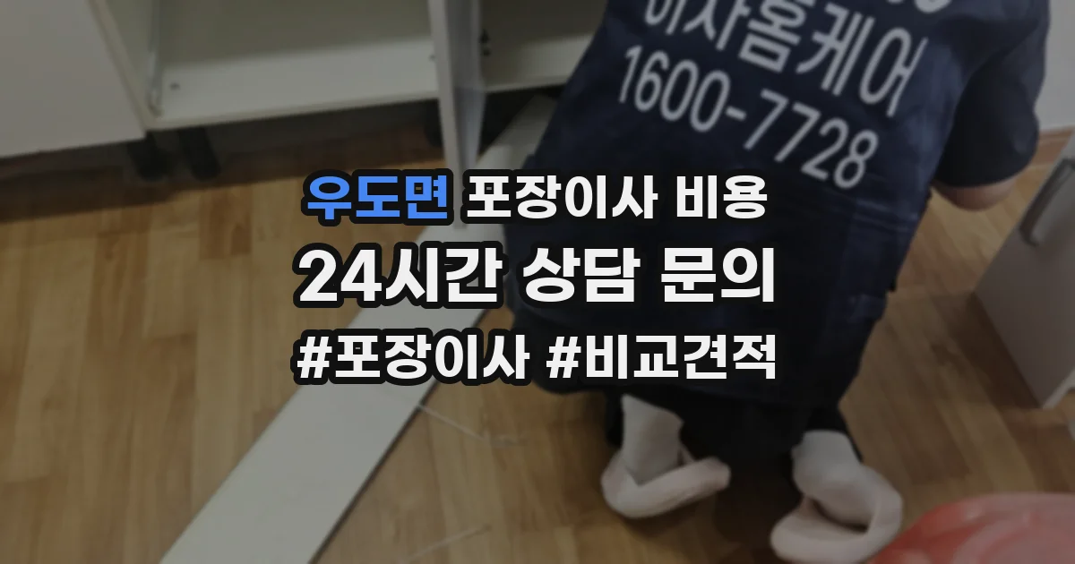 우도면 포장이사 비용