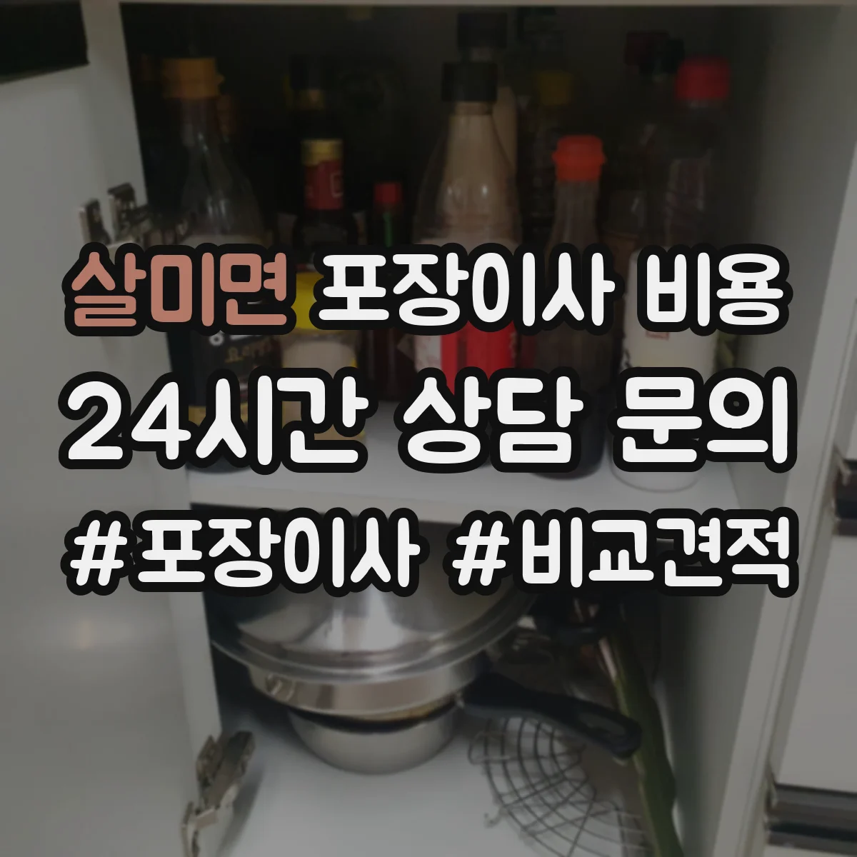 살미면 포장이사 비용