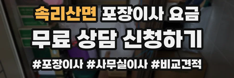 속리산면 포장이사 요금