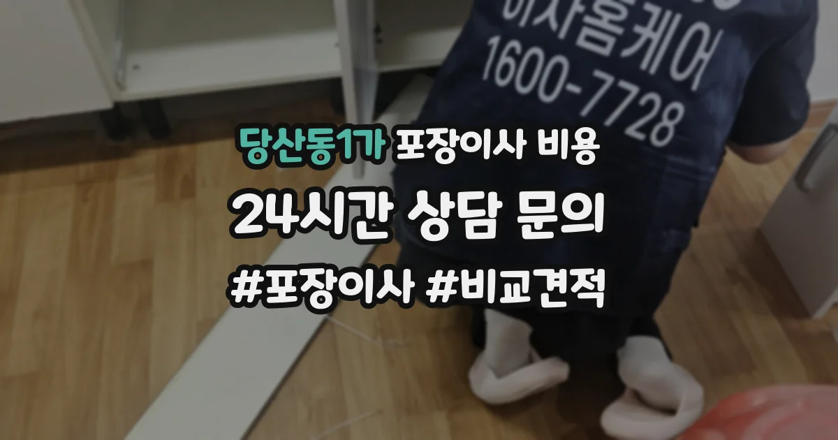 당산동1가 포장이사 비용