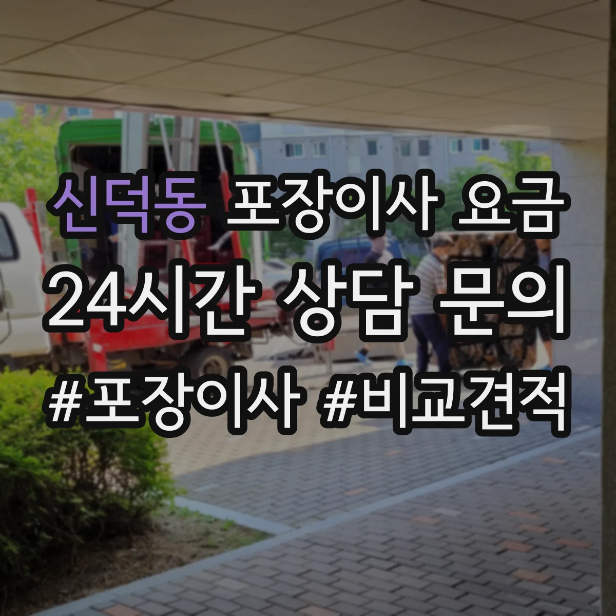 신덕동 포장이사 요금