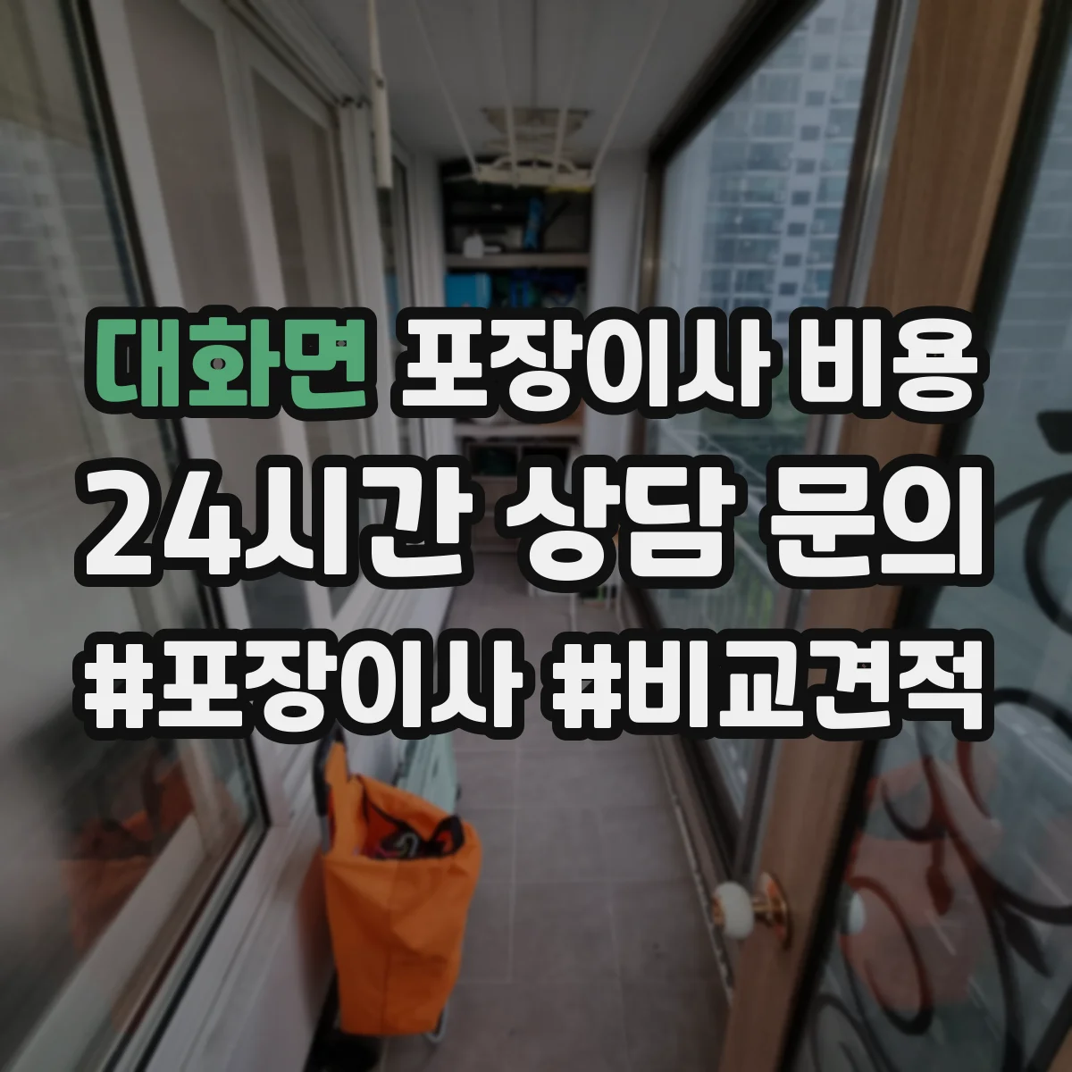 대화면 포장이사 비용