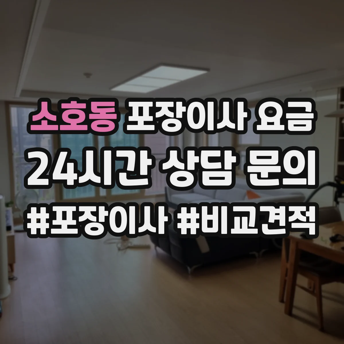 소호동 포장이사 요금