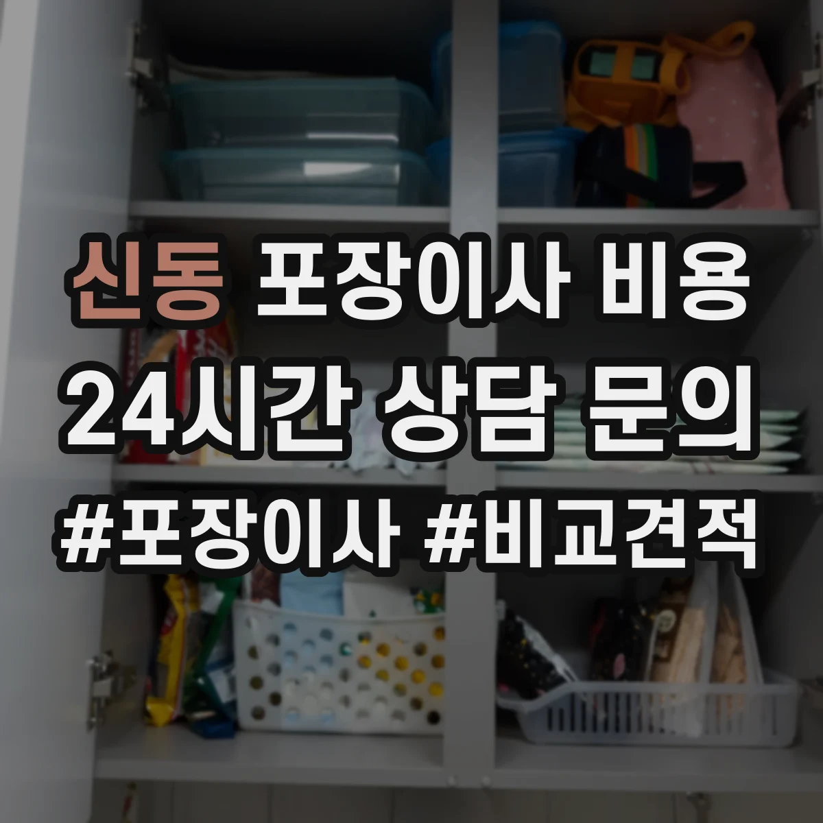 신동 포장이사 비용