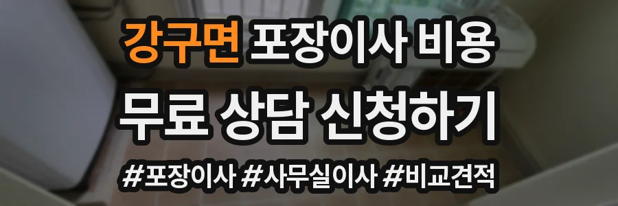 강구면 포장이사 비용