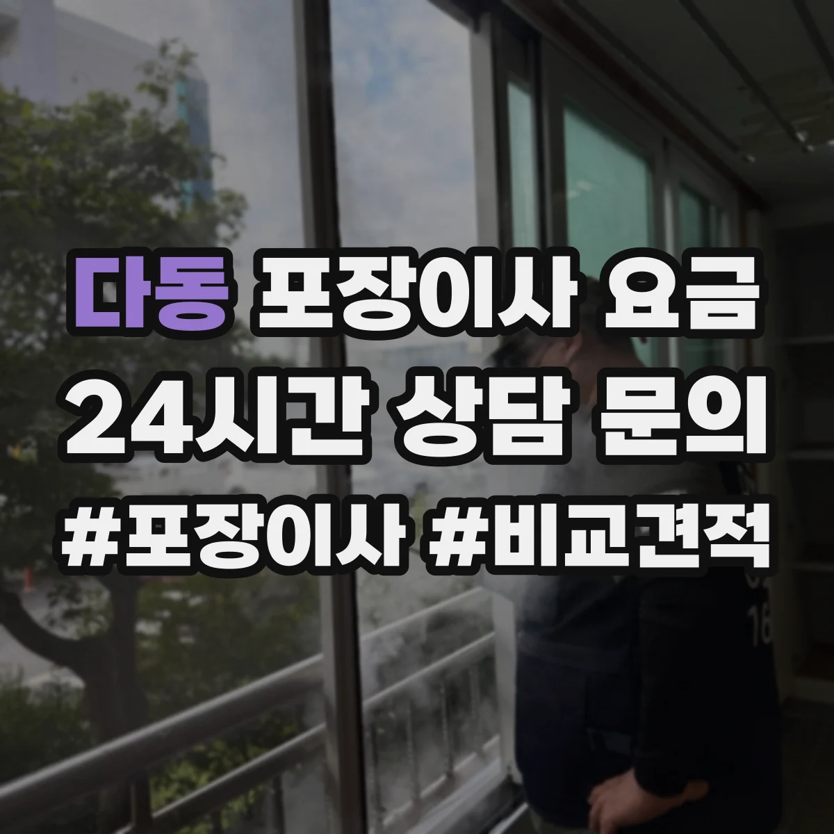 다동 포장이사 요금