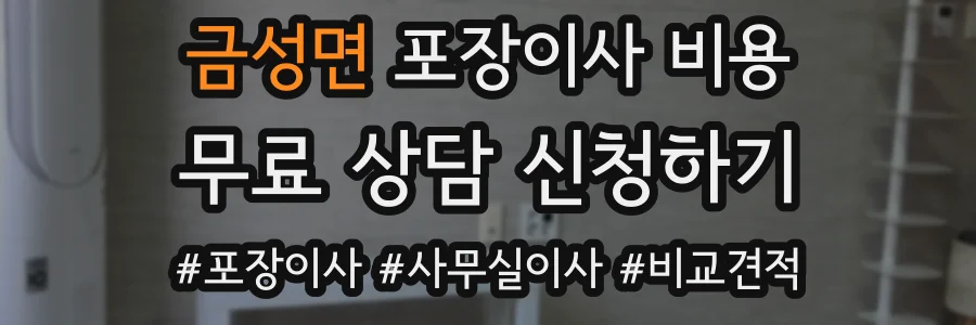 금성면 포장이사 비용
