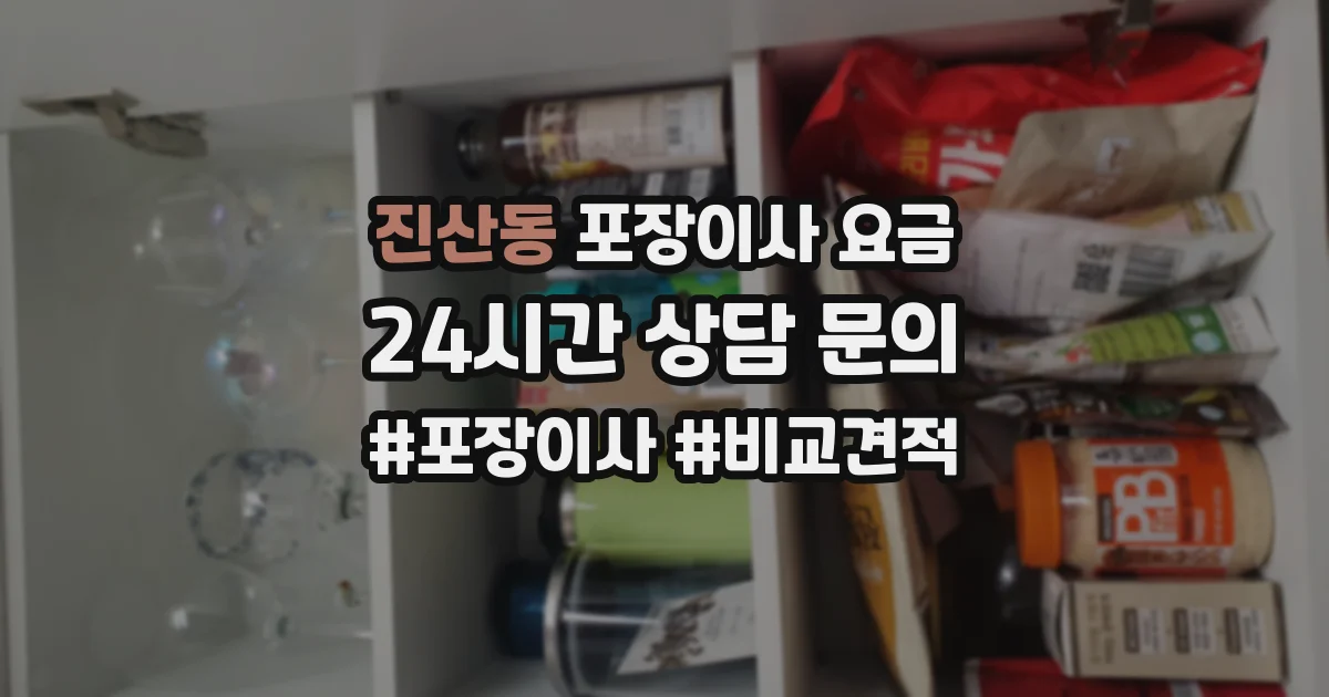진산동 포장이사 요금