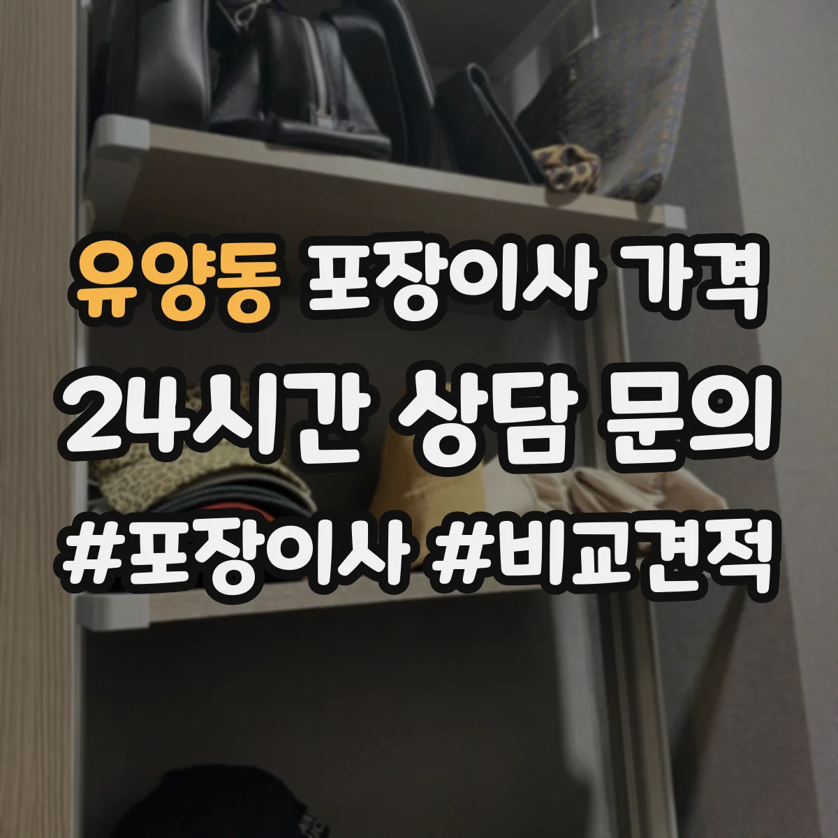 유양동 포장이사 가격