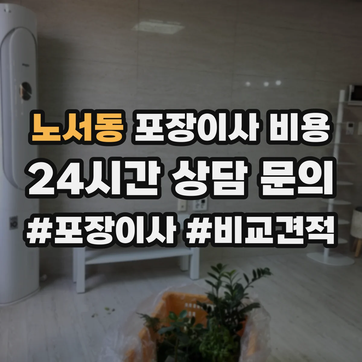 노서동 포장이사 비용