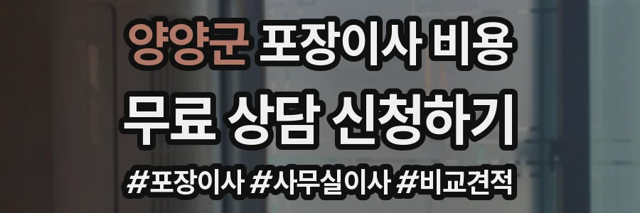 양양군 포장이사 비용