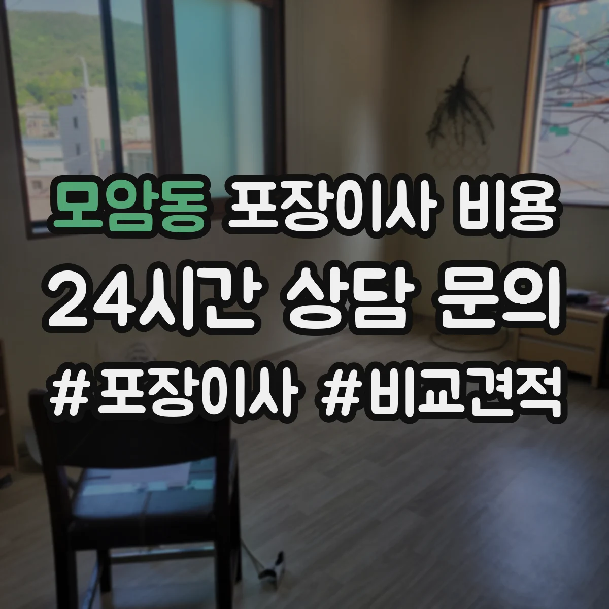 모암동 포장이사 비용