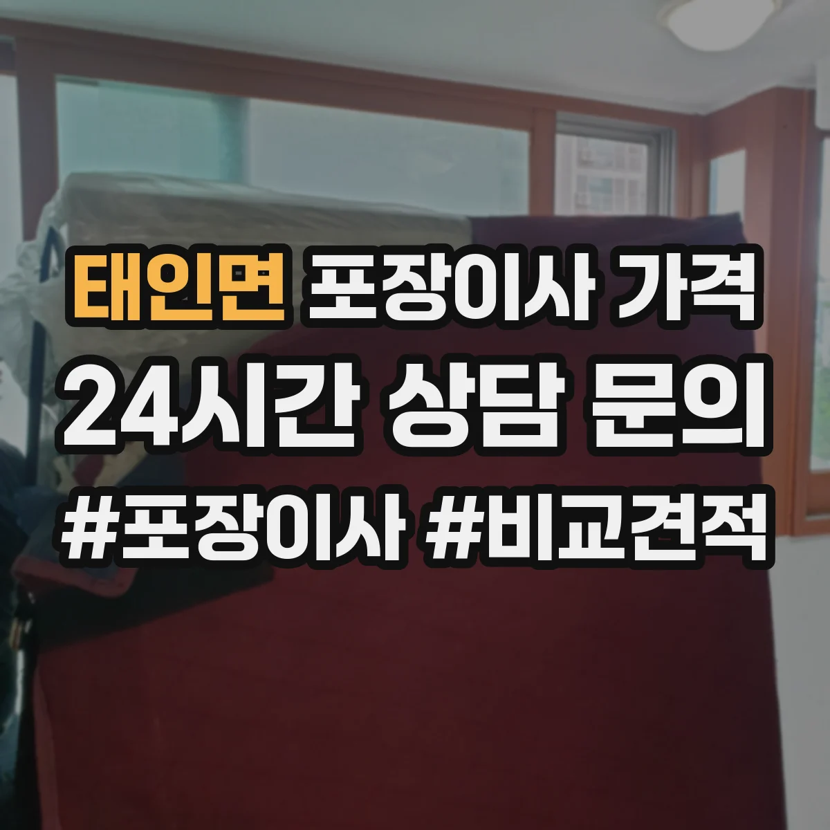 태인면 포장이사 가격