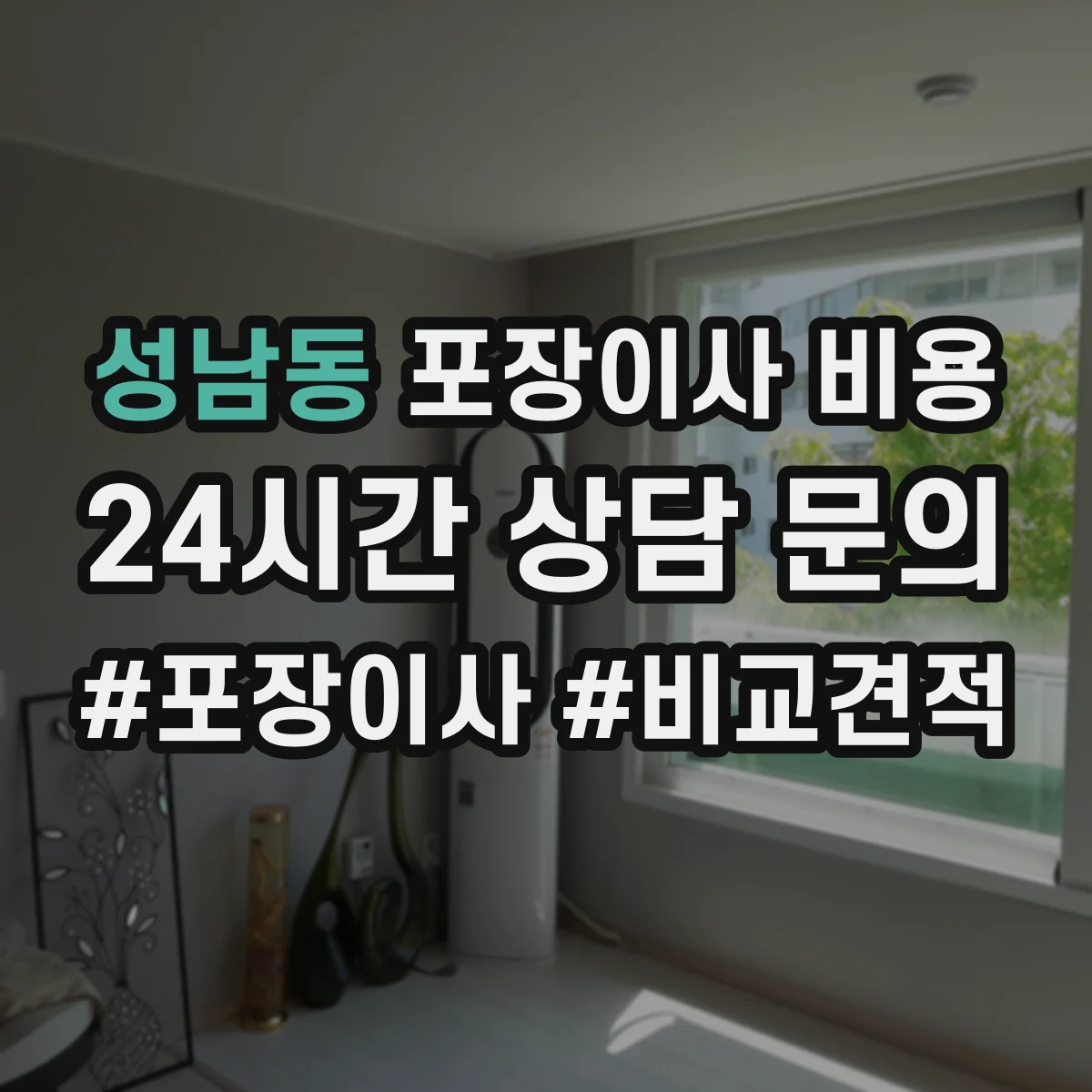 성남동 포장이사 비용