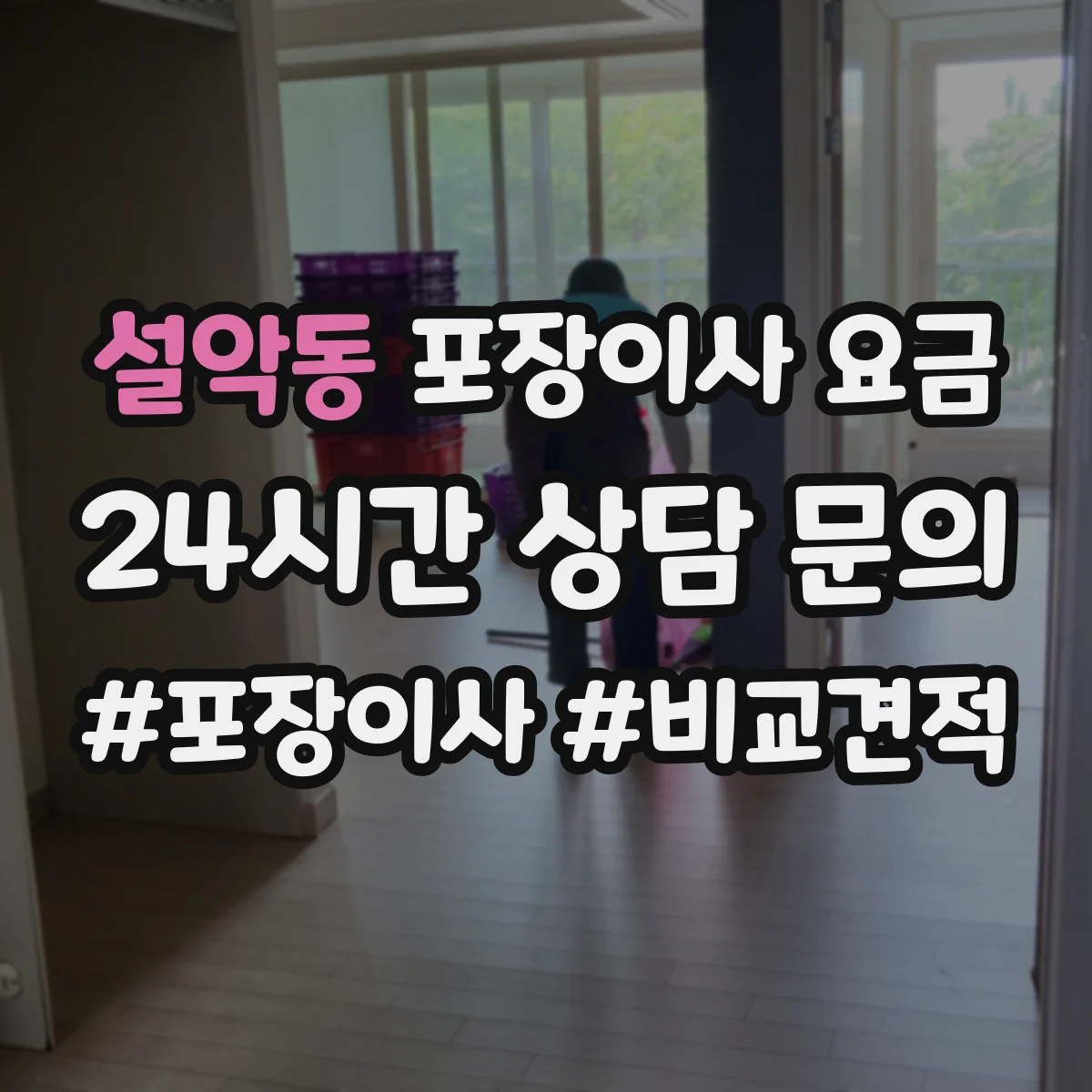설악동 포장이사 요금