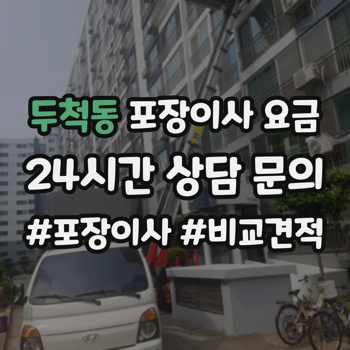 두척동 포장이사 요금