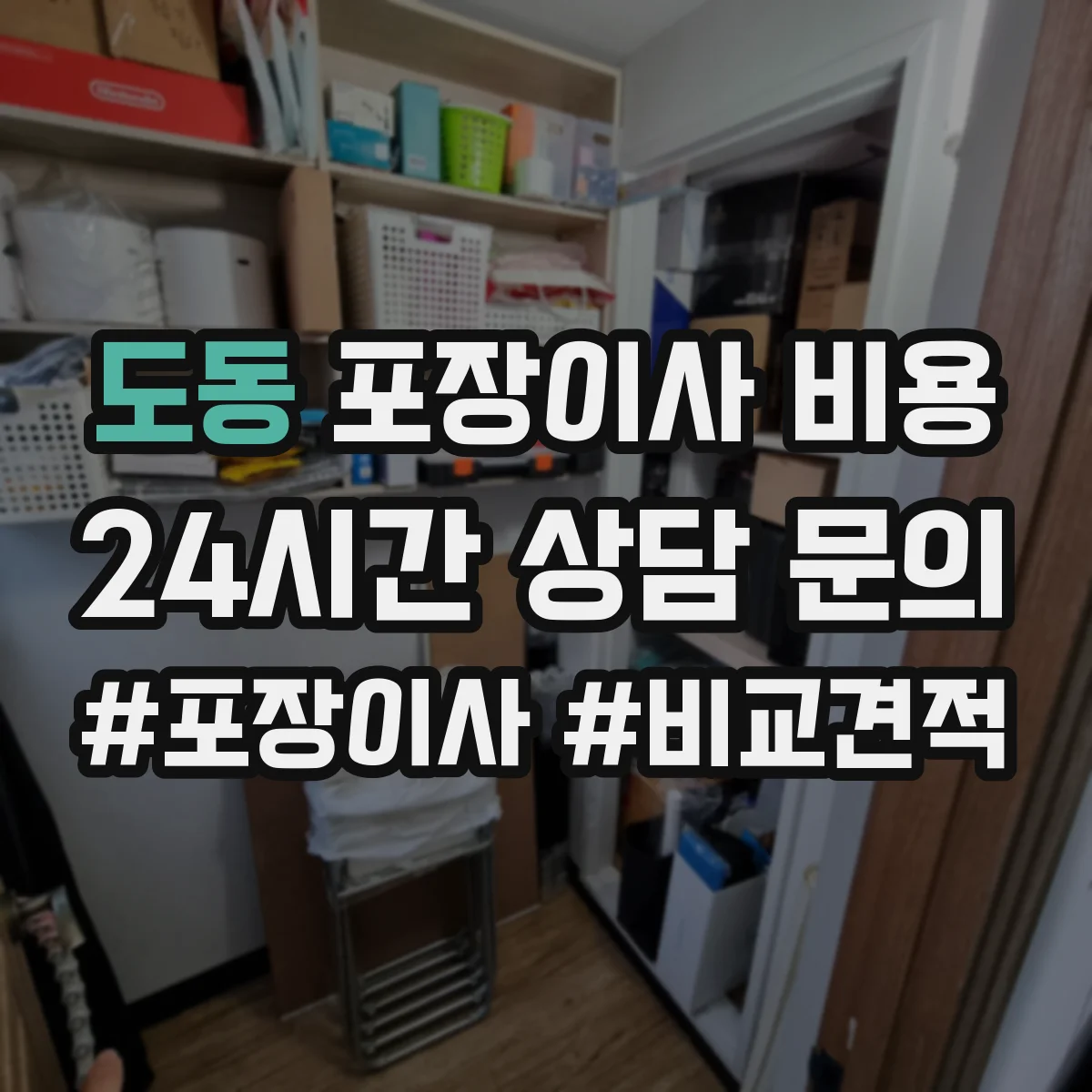 도동 포장이사 비용