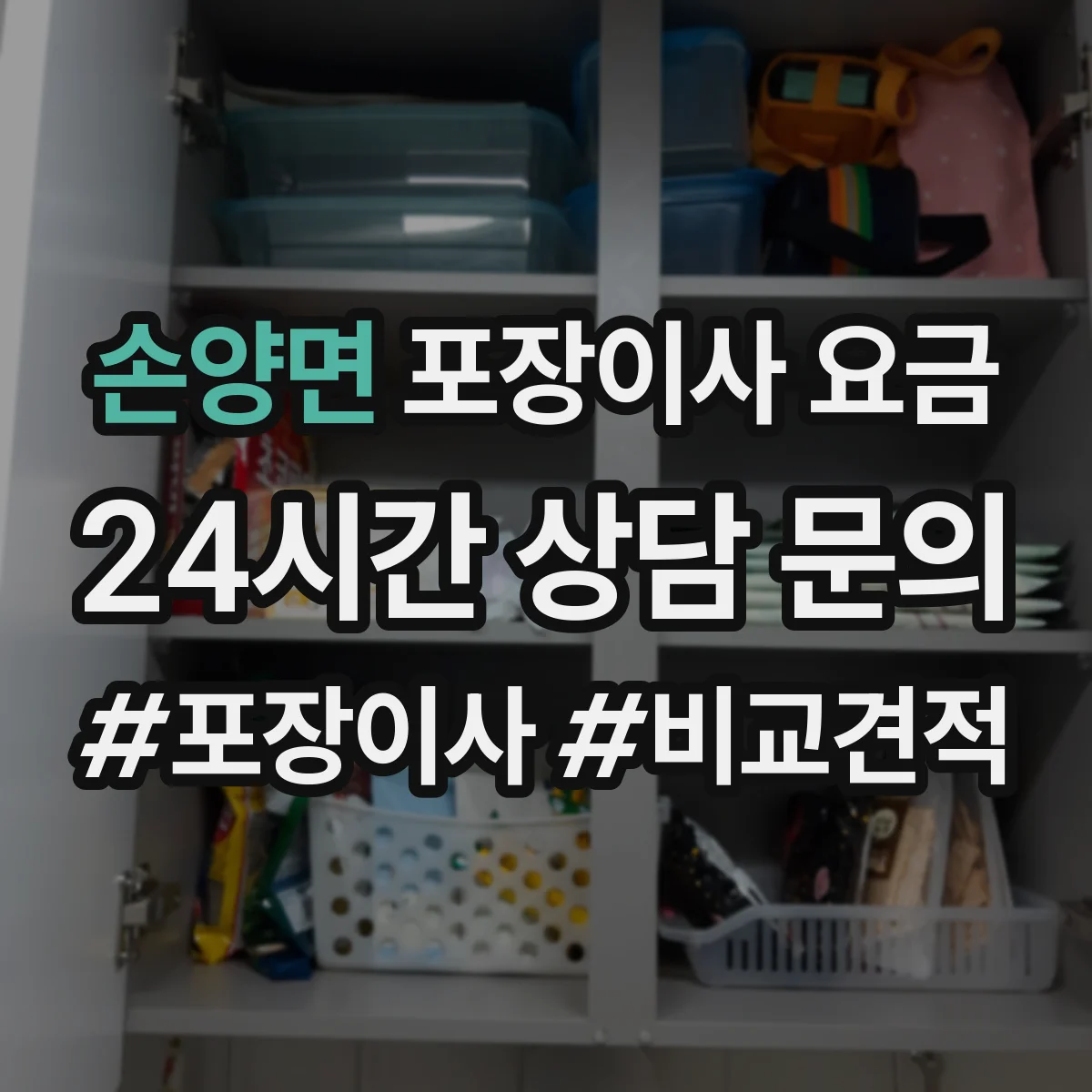 손양면 포장이사 요금