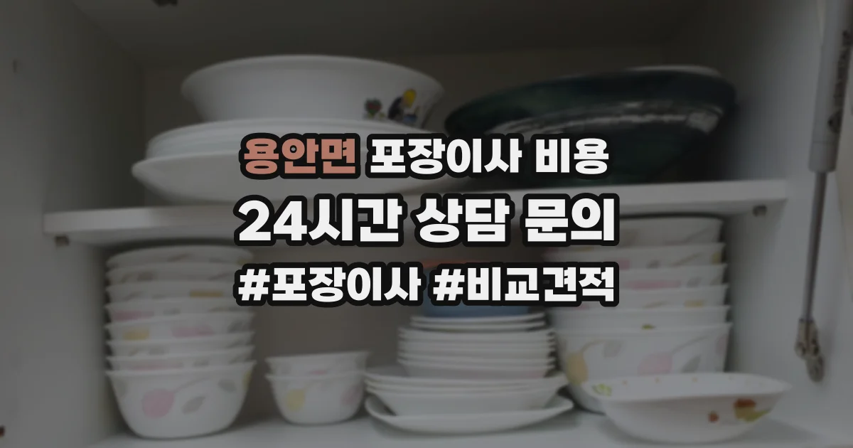 용안면 포장이사 비용