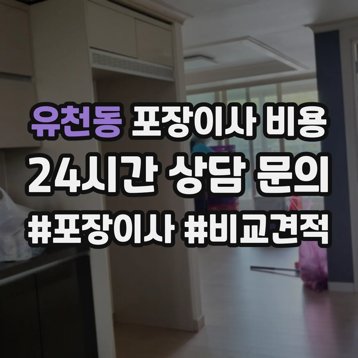 유천동 포장이사 비용