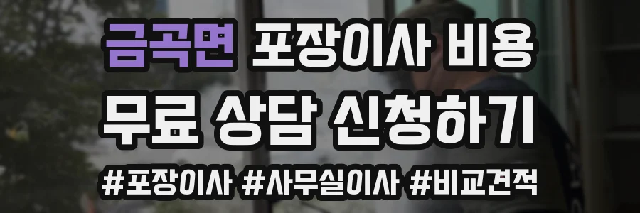 금곡면 포장이사 비용