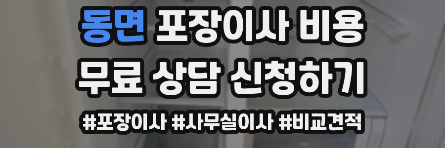 동면 포장이사 비용